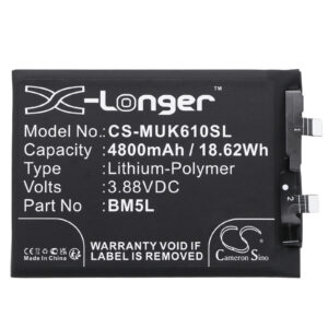 Redmi 22127RK46C K60 Pro BM5L Replacement Battery 4800mAh