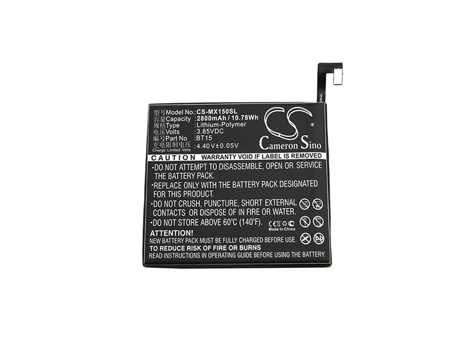 Meizu BT15 Mobile/SmartPhone Replacement Battery 2800mAh