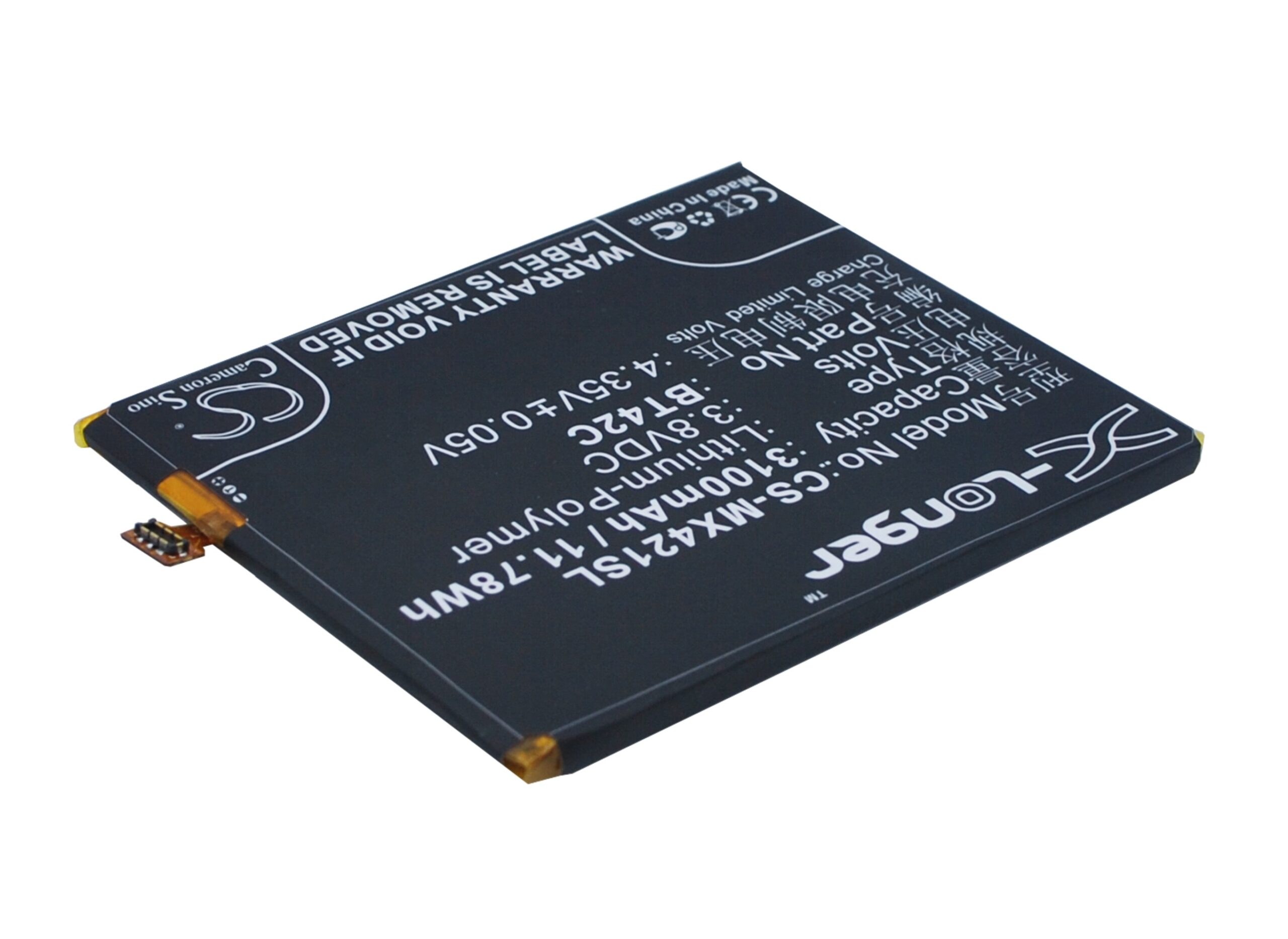 Meizu Note 2 BT42C Mobile/SmartPhone Replacement Battery 3100mAh
