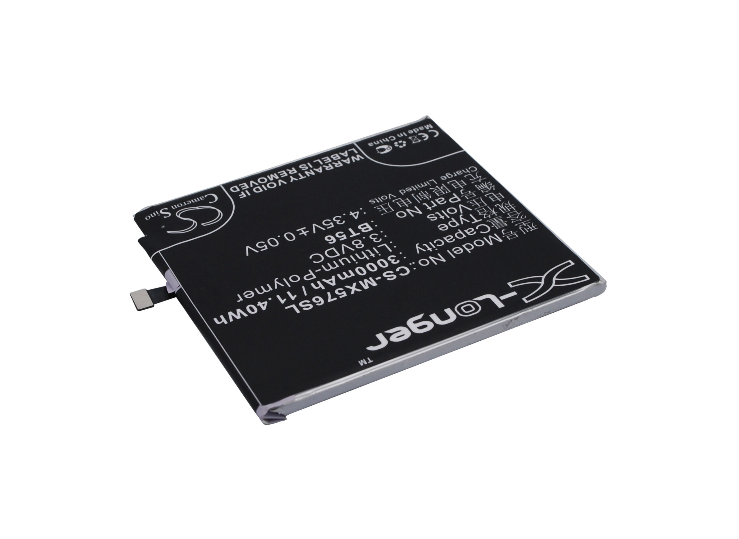 Meizu BT56 Mobile/SmartPhone Replacement Battery 3000mAh
