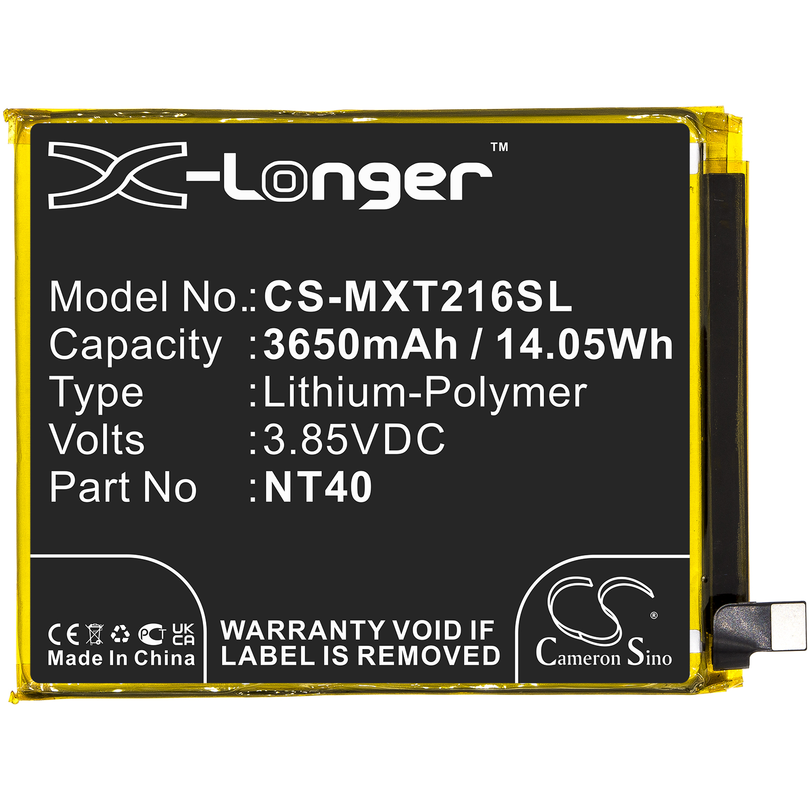 MOTOROLA NT40 G Pure 2021 Moto G Pure Replacement Battery
