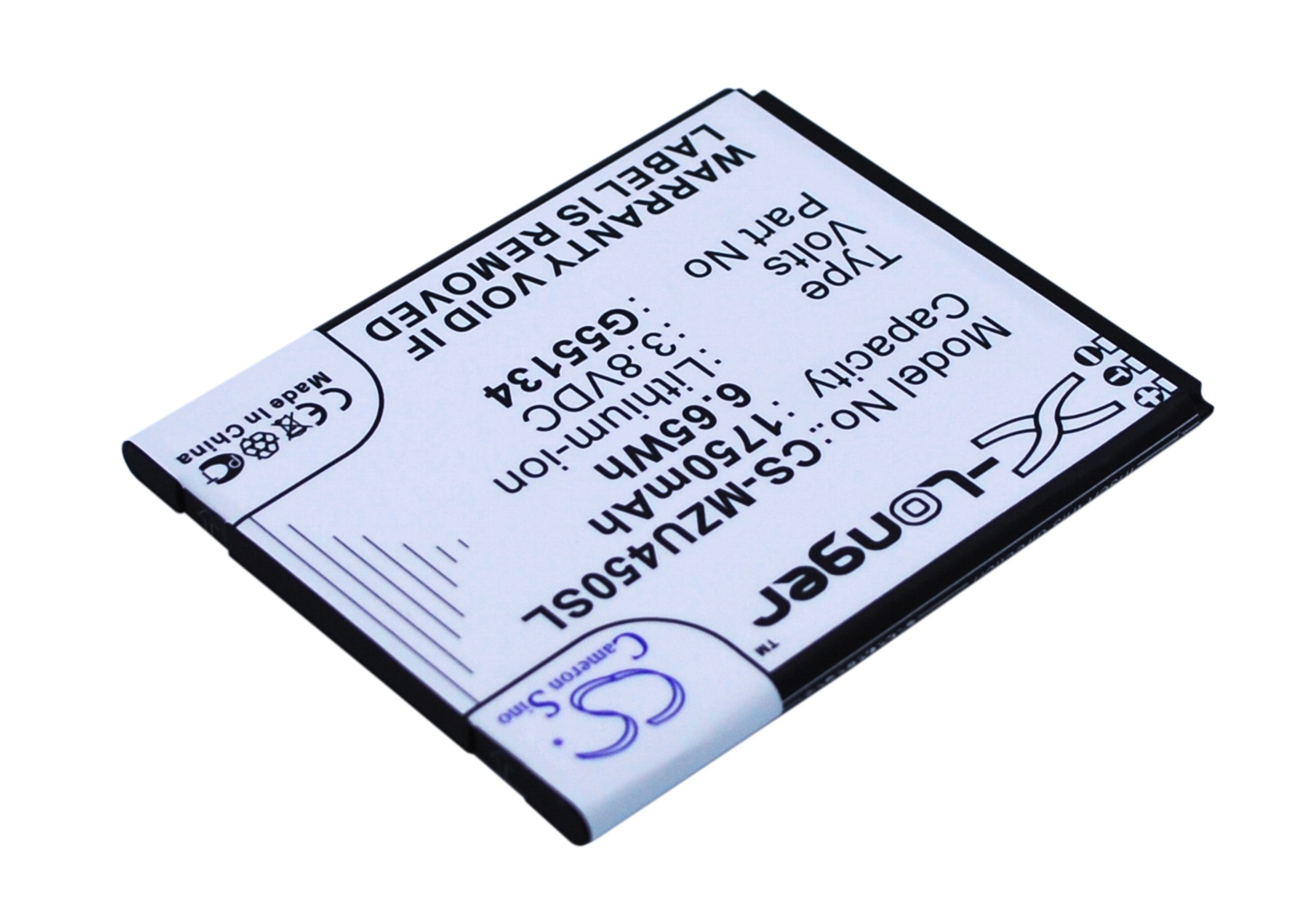 NAVON Mizu M450 G55134 Replacement Battery 1750mAh