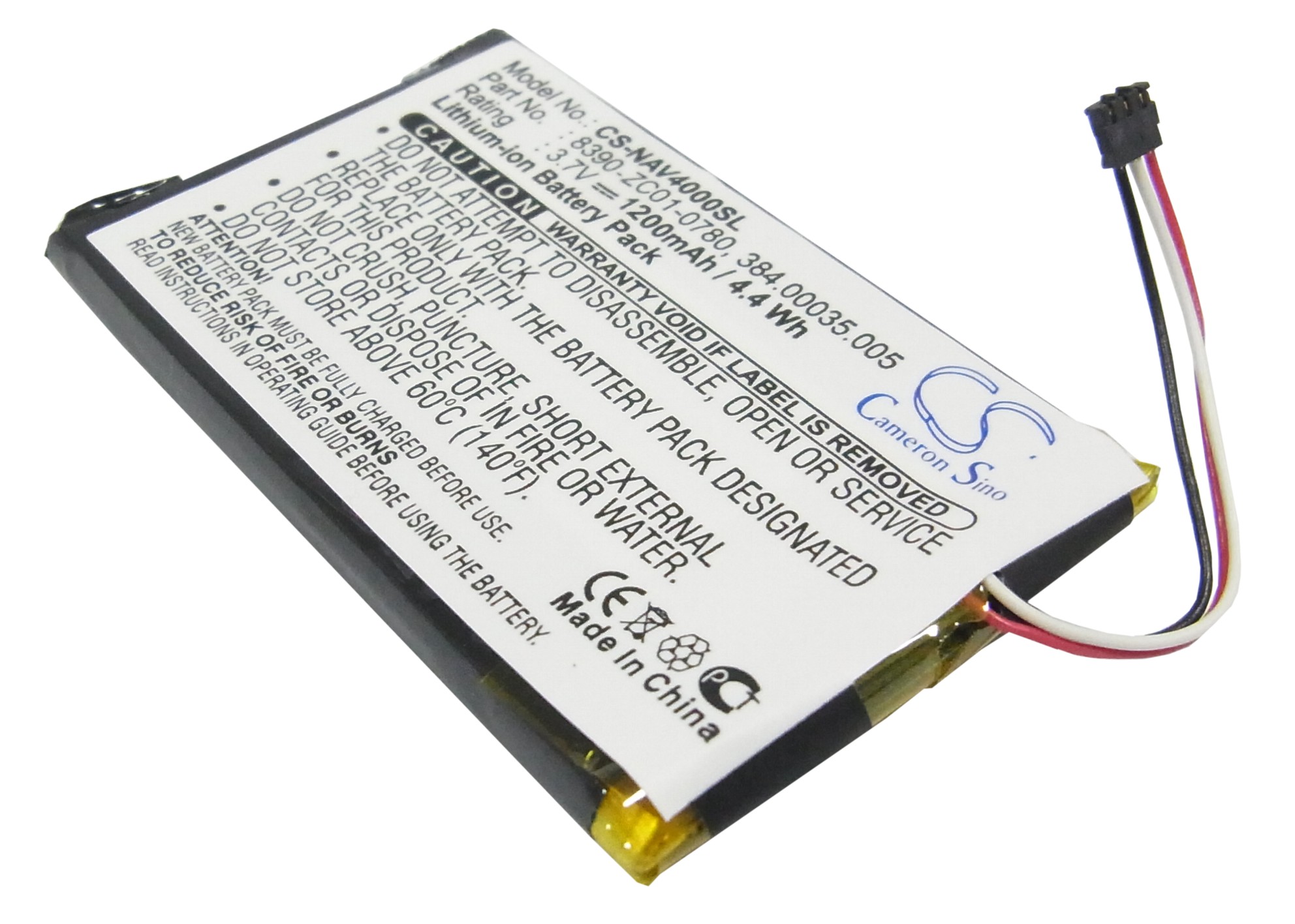 Navigon 40 Easy 40 Plus Replacement Battery 1200mAh