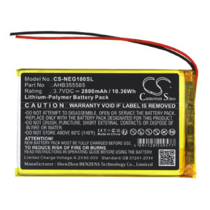 SNK AHB355585 Video Game Replacement Battery 2800mAh