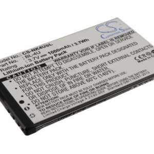 BLU N4U85T Mobile/SmartPhone Replacement Battery 1000mAh