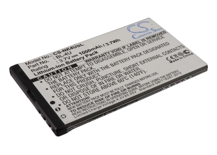 BLU N4U85T Mobile/SmartPhone Replacement Battery 1000mAh