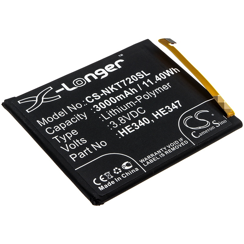 Nokia 7.1 TA-1041 HE340 HE347 Replacement Battery 3000mAh