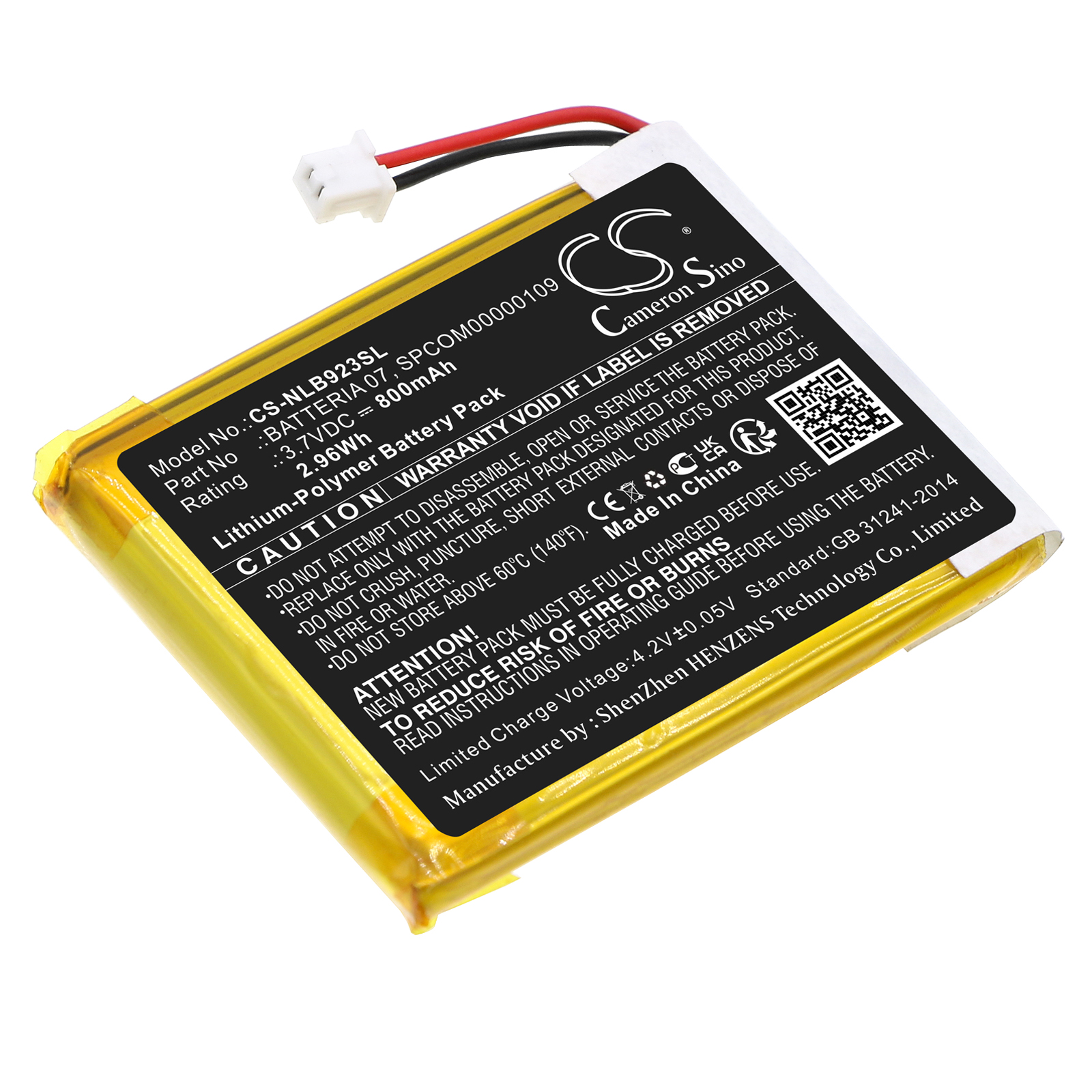 Nolan N-COM B902 L (2023) Headset Replacement Battery 800mAh