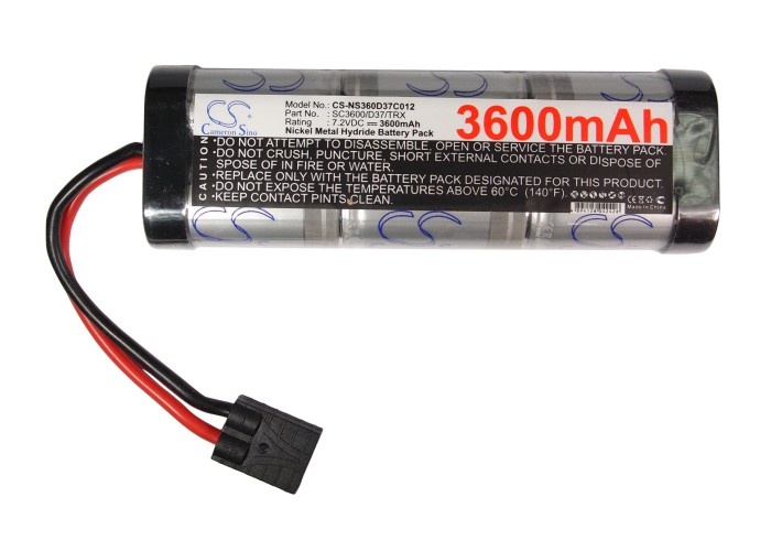 RC Cars Replacement Battery 3600mAh