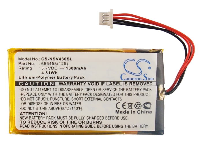 1300 mAh for Insignia 653453(125)