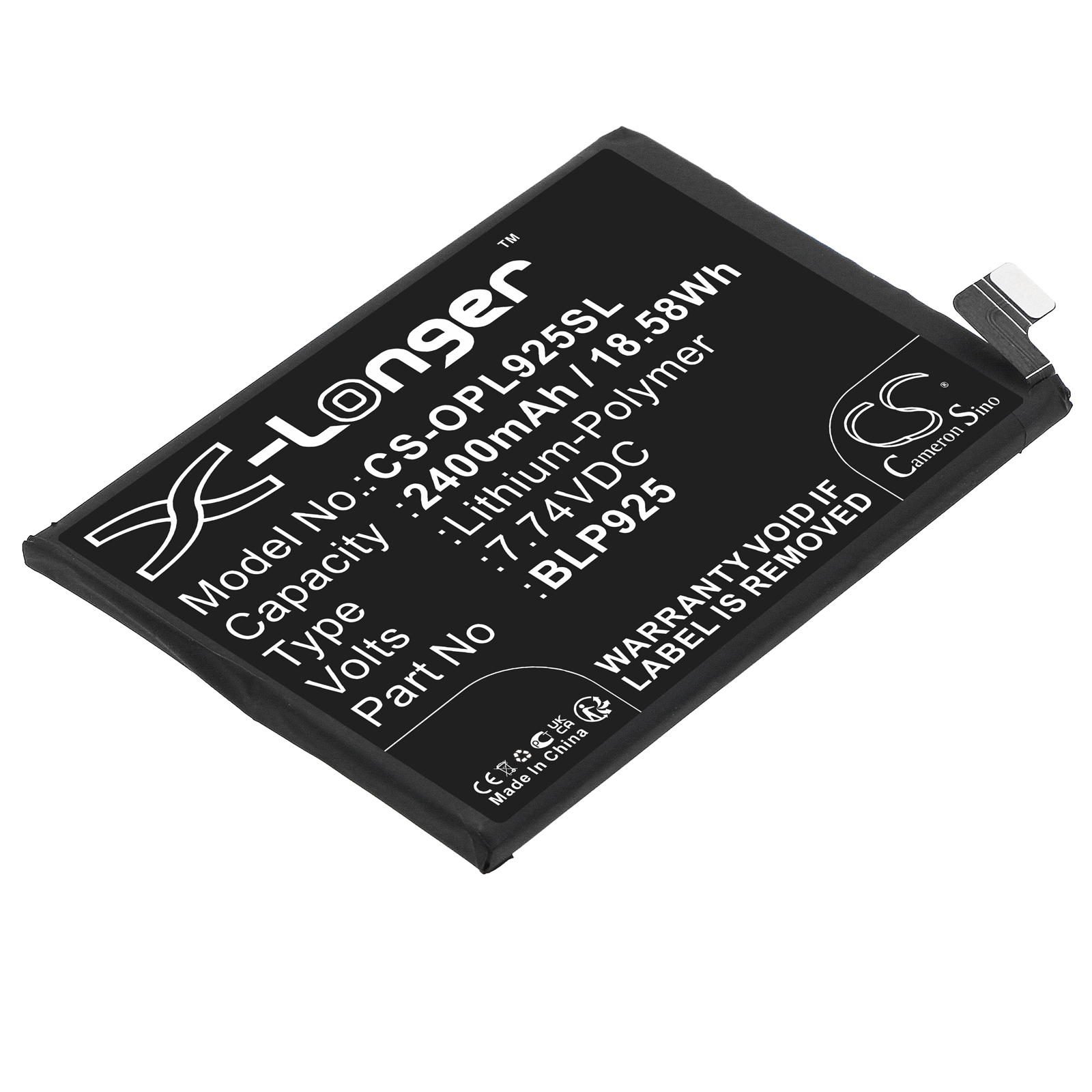 Oneplus BLP925 Mobile/SmartPhone Replacement Battery 2400mAh