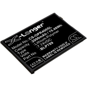 OPPO CPH2091 PDPM00 PDPT00 Reno 4 5G BLP789 Replacement Battery 2000mAh