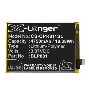 BLP881 OPPO Reno 4SE Reno 5K Reno K9 Replacement Battery