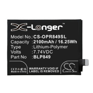 OPPO Realme GT BLP849 Mobile/SmartPhone Replacement Battery 2100mAh