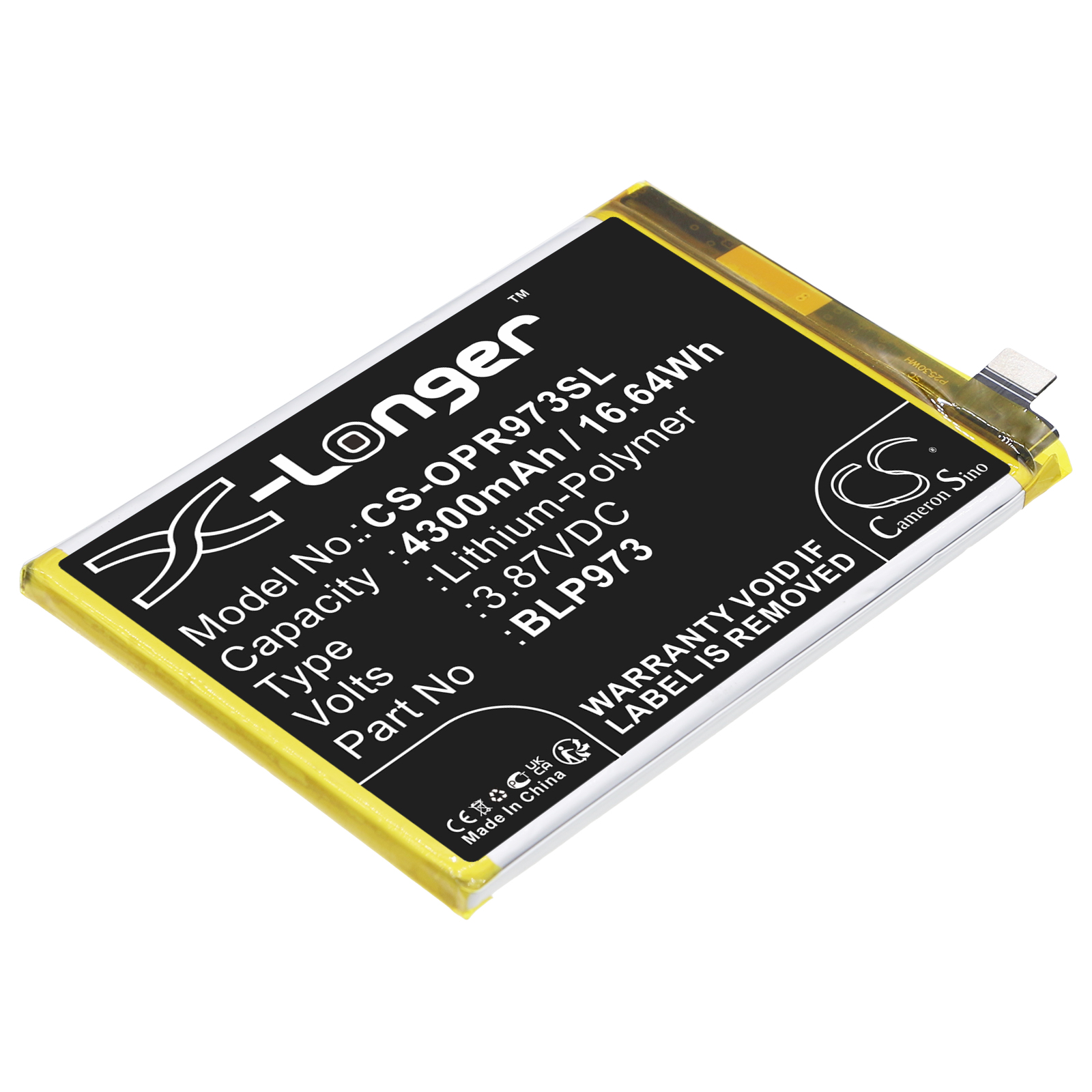 BLP973 OPPO PGX110 PHM110 Reno 9 Pro Replacement Battery