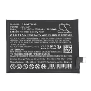 OPPO Realme GT 6T BLPA51 Realme BLPA51 Replacement Battery 2650mAh