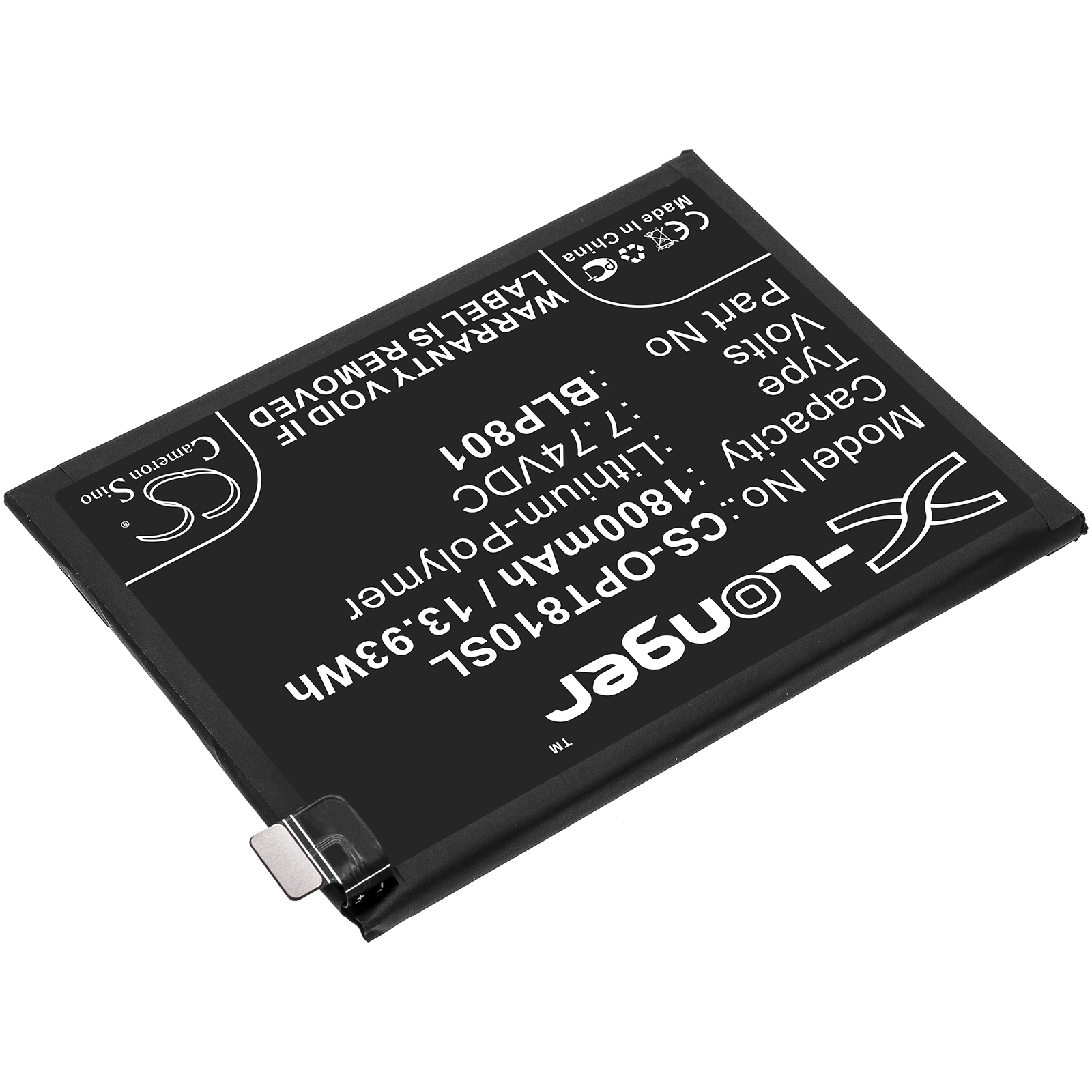 Oneplus 8T+ 5G KB2003 BLP801 Replacement Battery 1800mAh