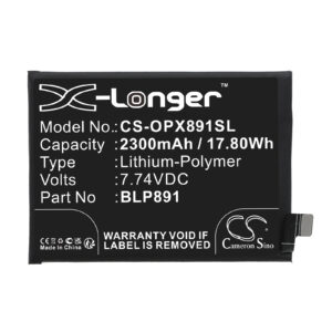 OPPO Find X5 5G PFFM10 BLP891 Mobile/SmartPhone Replacement Battery 2300mAh