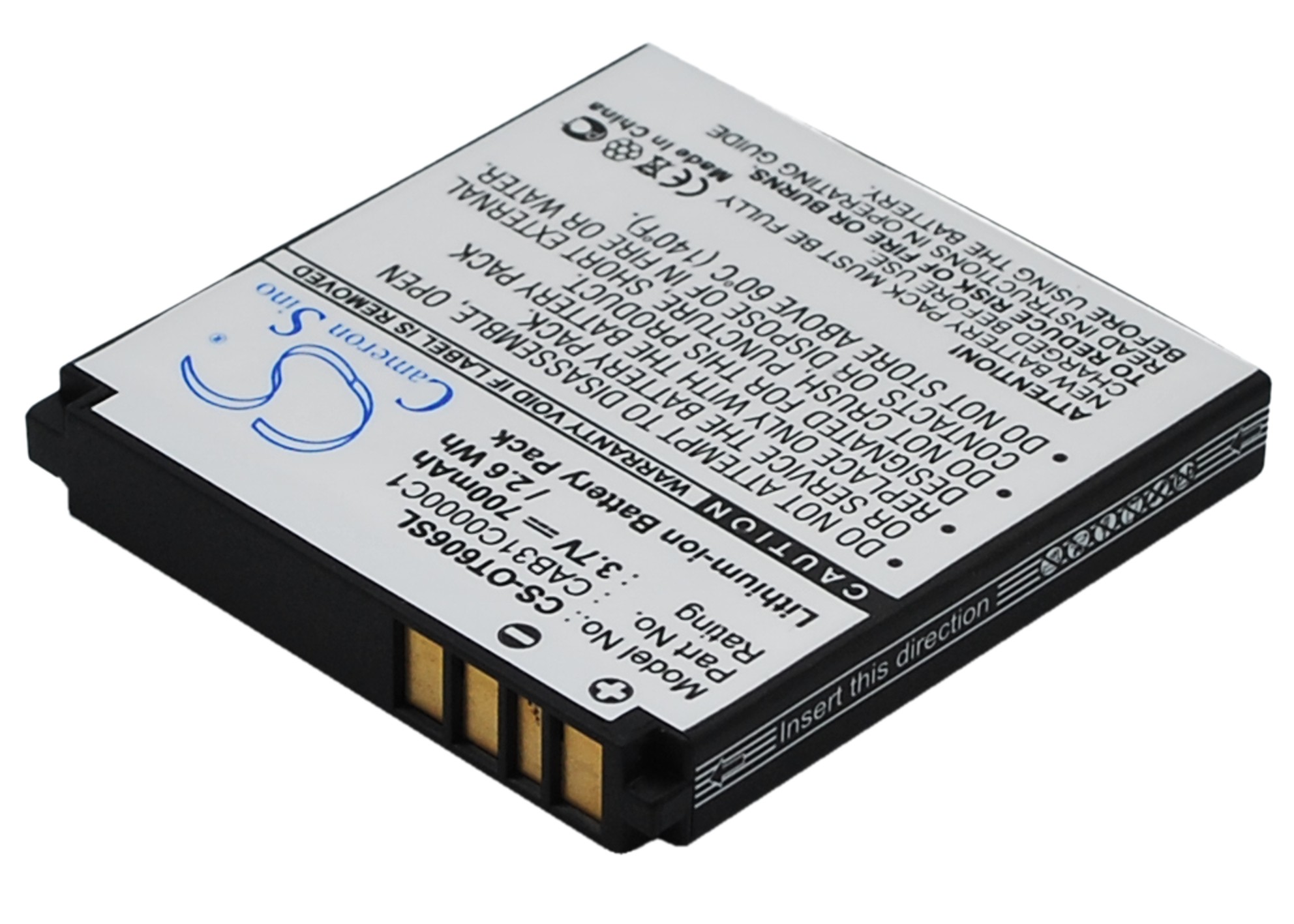 Alcatel OT-606 T-Mobile Spark Replacement Battery 700mAh