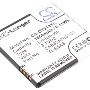 CAB32A0000C2 Alcatel Replacement Battery 1650mAh