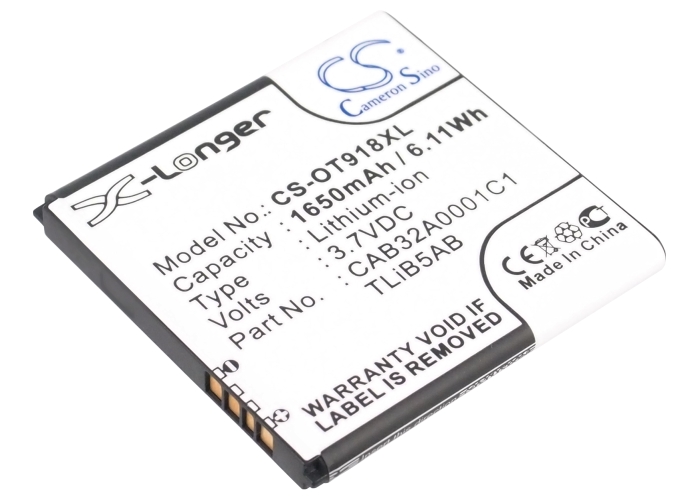 CAB32A0000C2 Alcatel Replacement Battery 1650mAh