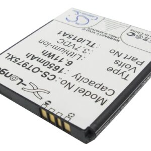 Alcatel One Touch 975 OT-975 Replacement Battery 1650mAh