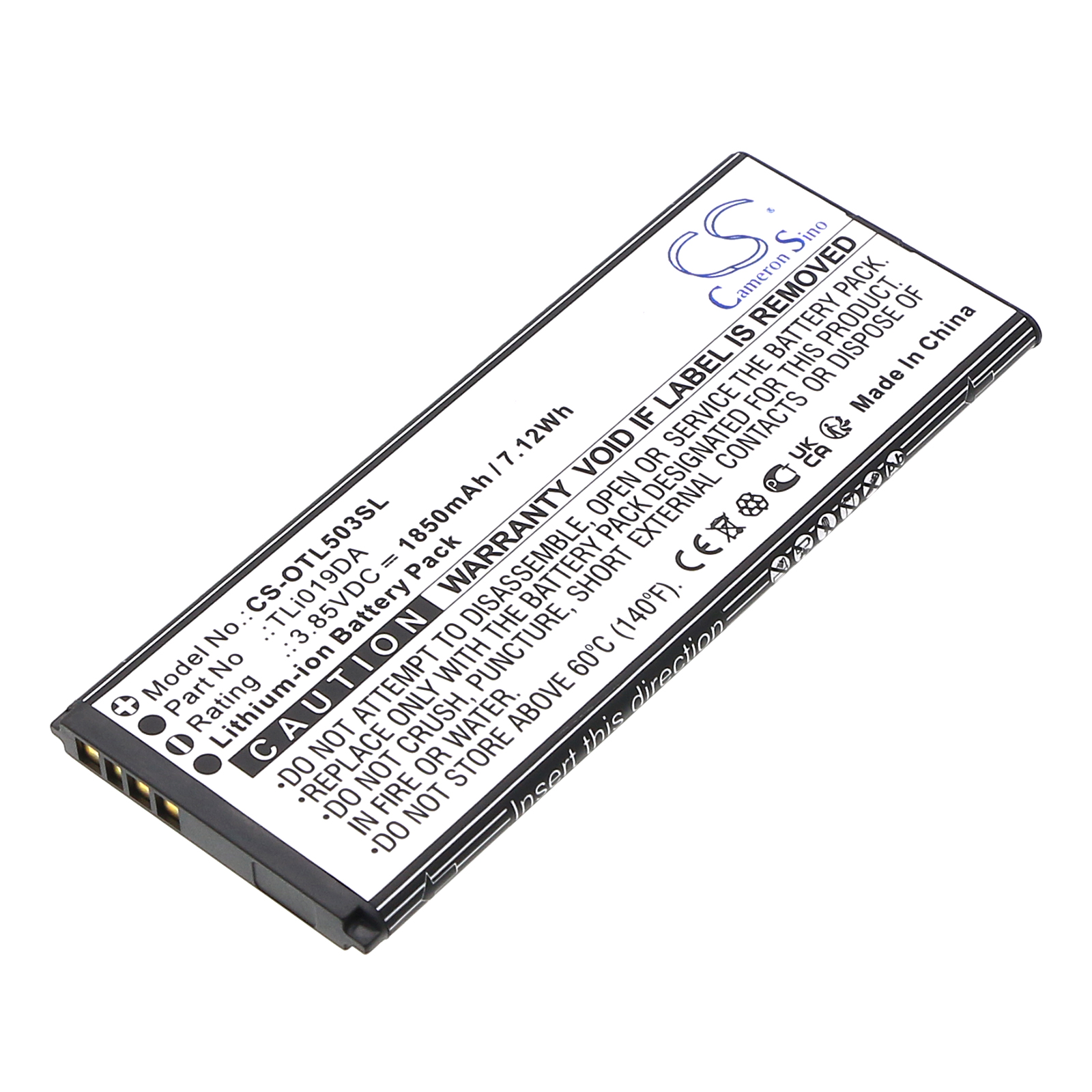 TLI019DA Alcatel Replacement Battery 1950mAh
