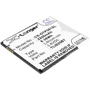 Alcatel 5011A A3 Plus TLI025B7 Replacement Battery 2200mAh