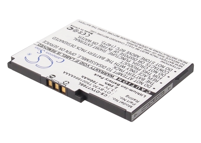 Alcatel One Touch V770 OT-V770 Replacement Battery 700mAh
