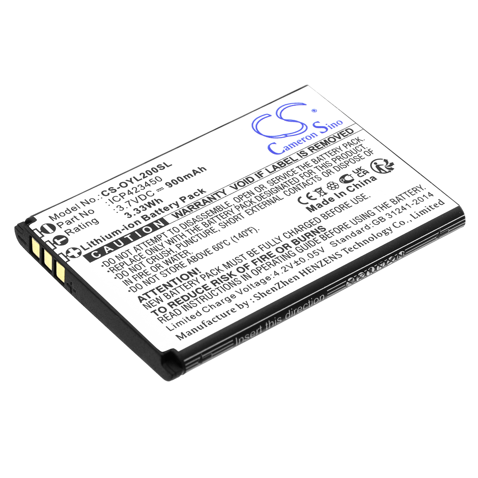 Olympia 2218 Happy II ICP423450 Replacement Battery 900mAh
