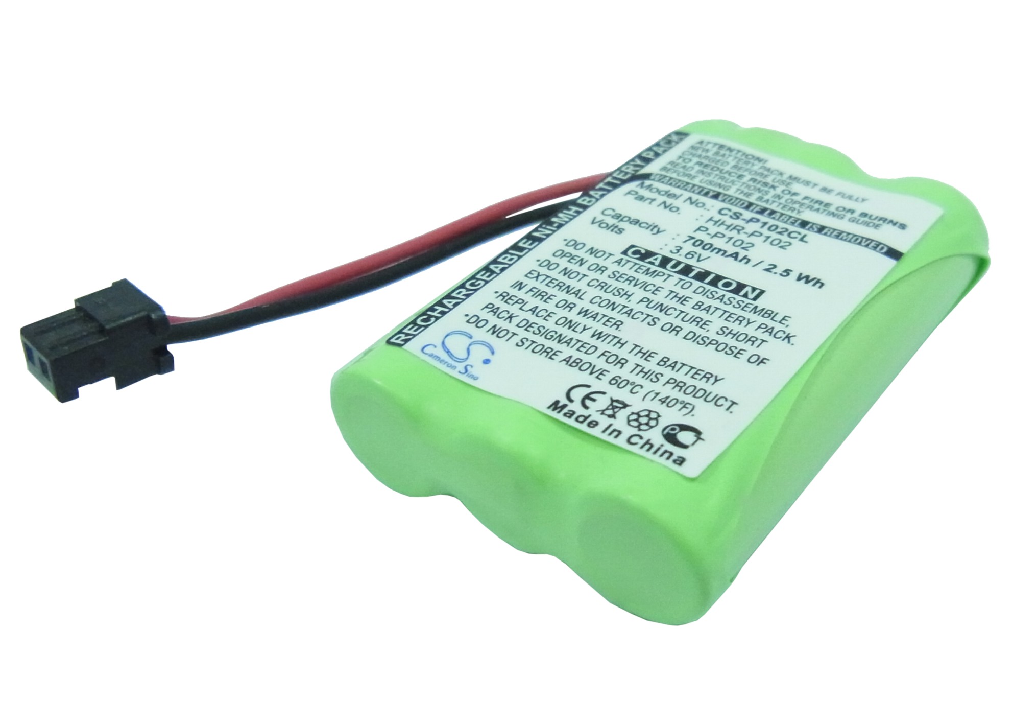 GP GP60AAAH3BMS Cordless Phone Replacement Battery 700mAh