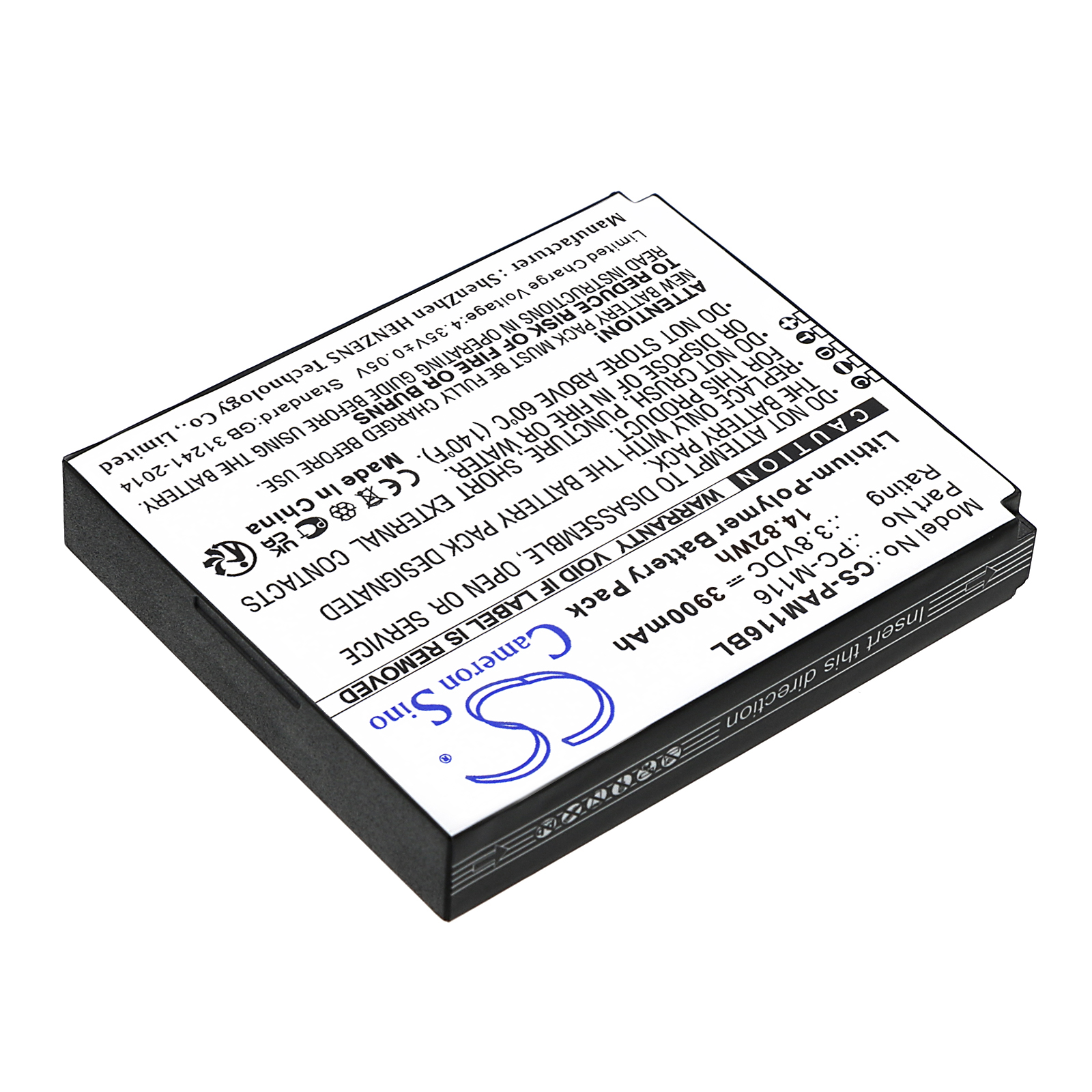 Pax X3S X5 PC-M116 Credit Card Reader Replacement Battery 3900mAh