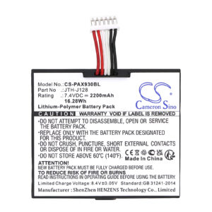 Pax A910 A930 JTH-J128 Credit Card Reader Replacement Battery 2200mAh