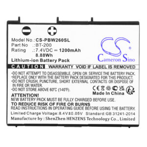 Brother MW-260 MW-260 MPrint Portable Printer Replacement Battery 1200mAh