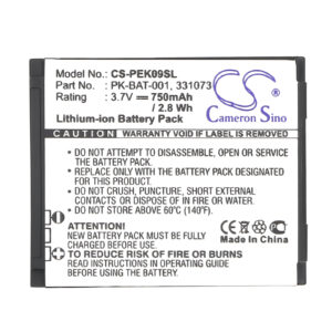 Peek 9 Pronto 331073 PK-BAT-001 Replacement Battery 750mAh