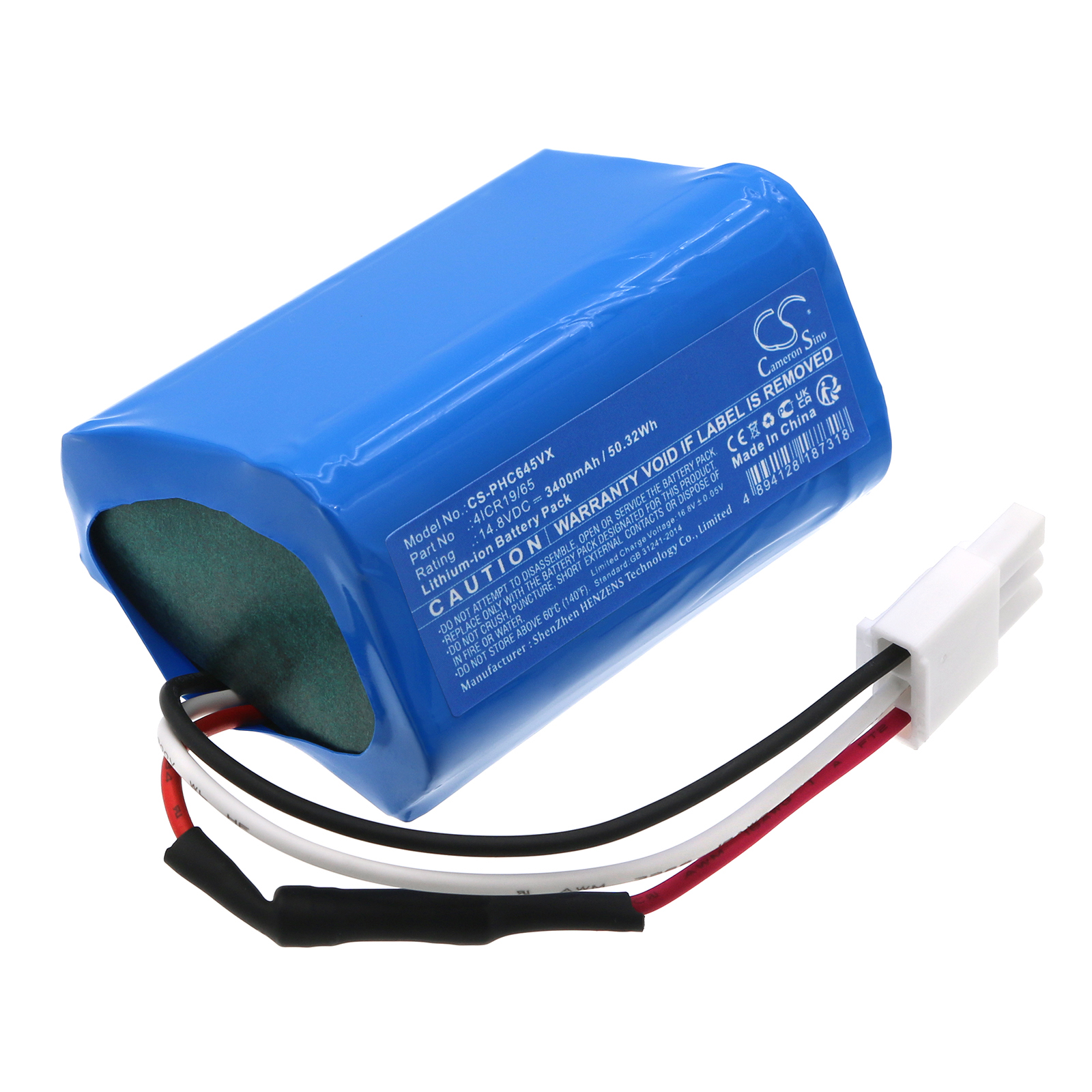 Philips 4ICR19/65 Vacuum Replacement Battery 3500mAh