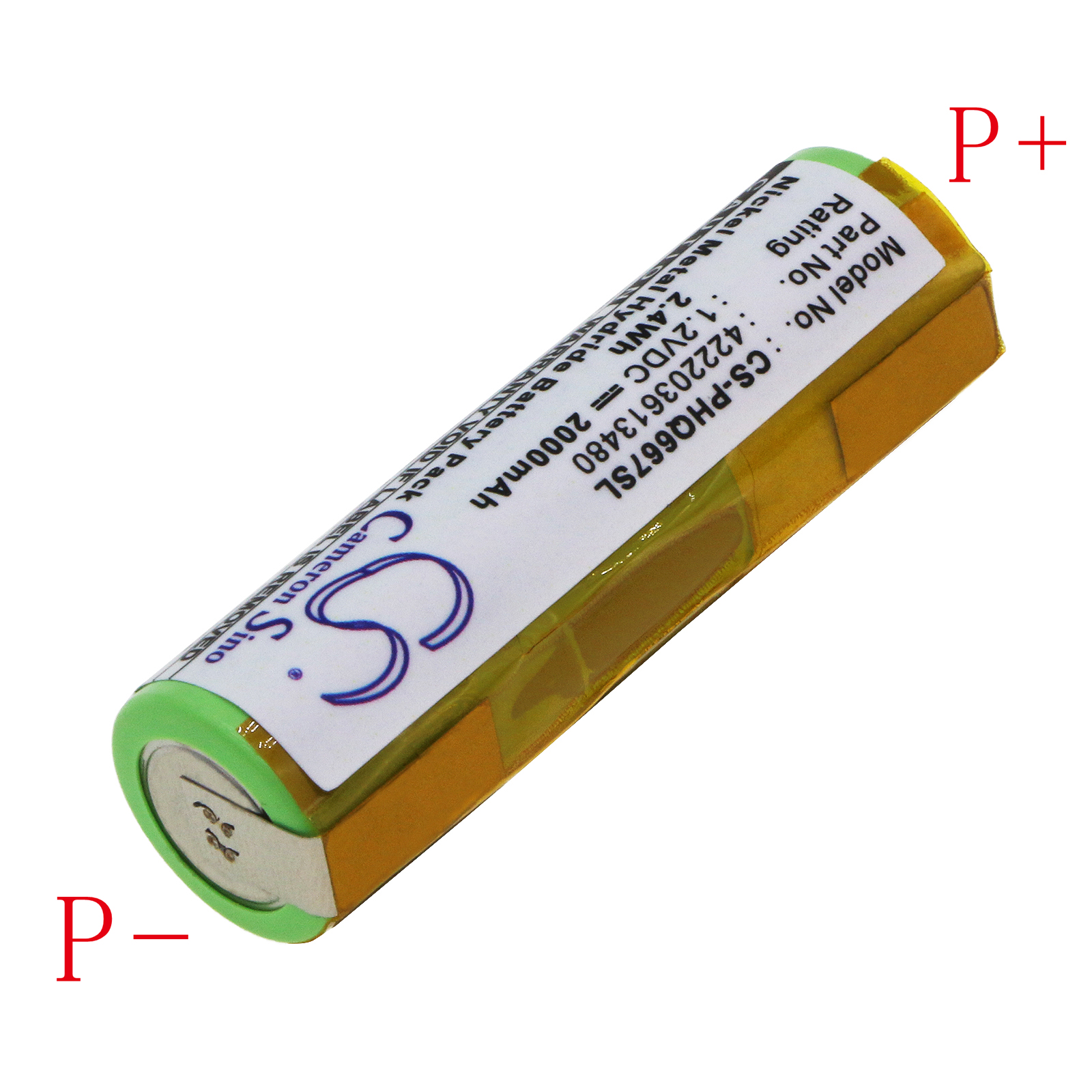 Braun Activator 360 Shaver Replacement Battery 1.2V 2000mAh