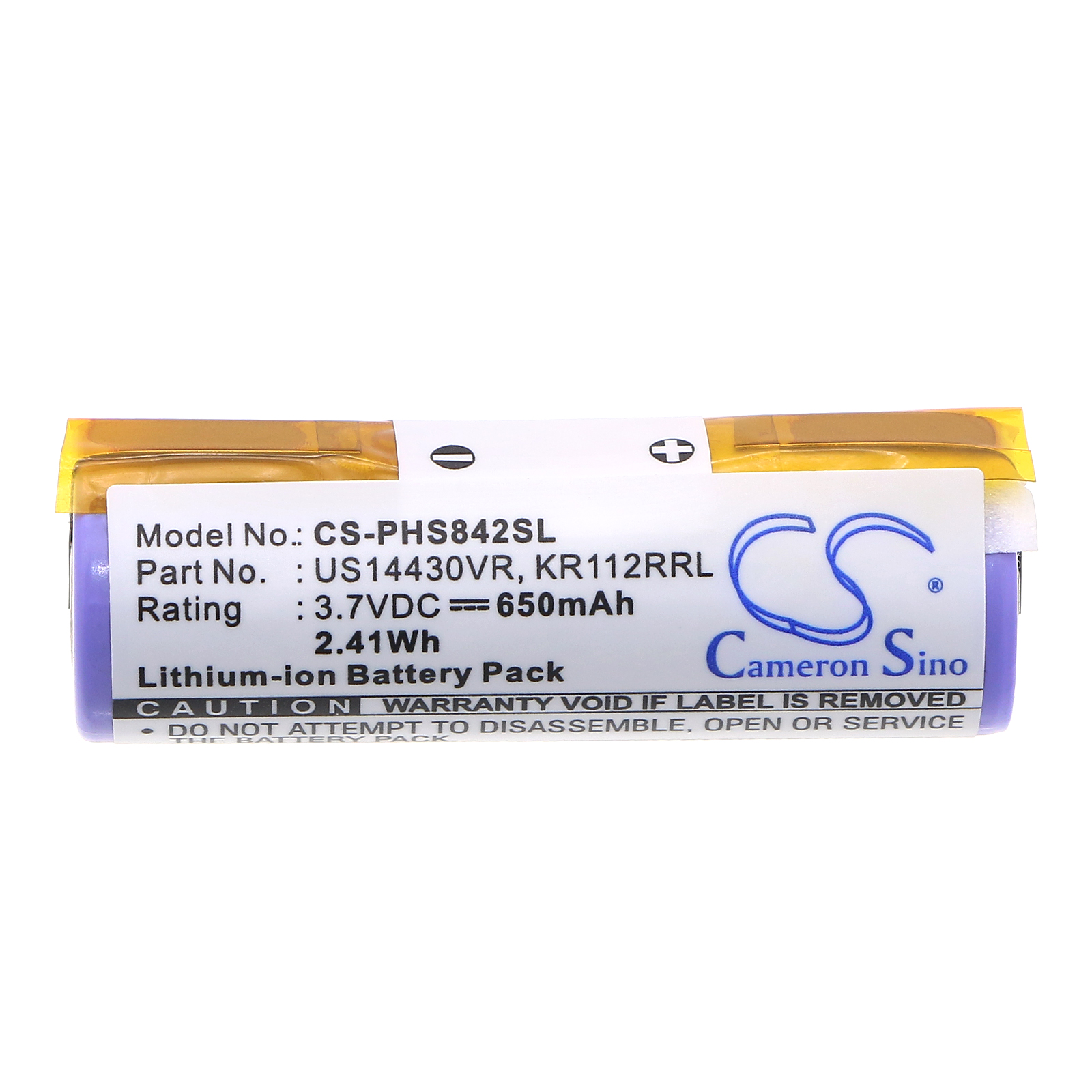 Philips KR112RRL Shaver Replacement Battery 3.7V 650mAh