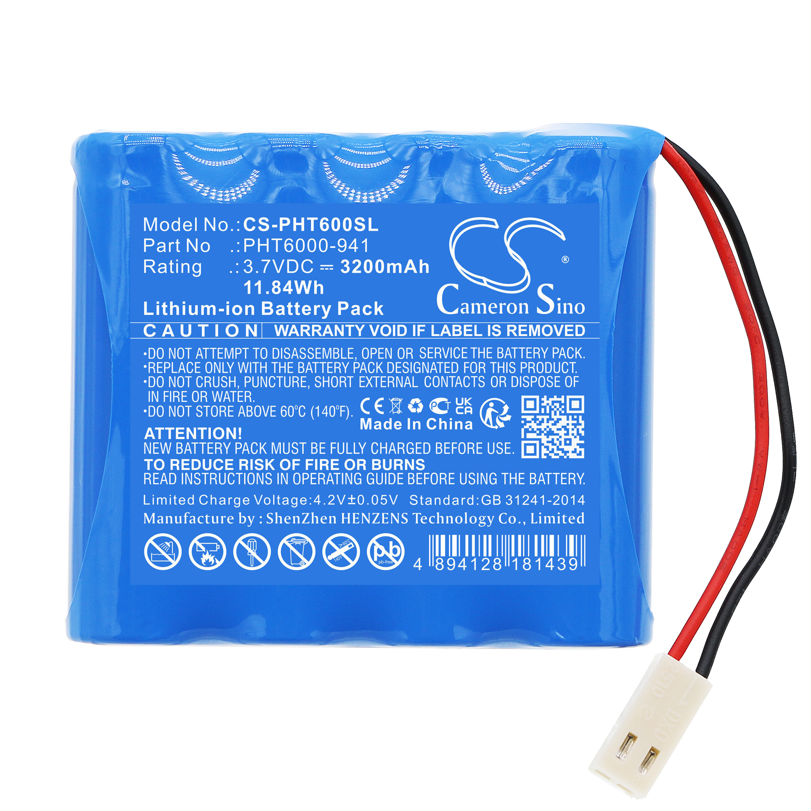 Phase II PHT6000 Replacement Battery 3200mAh