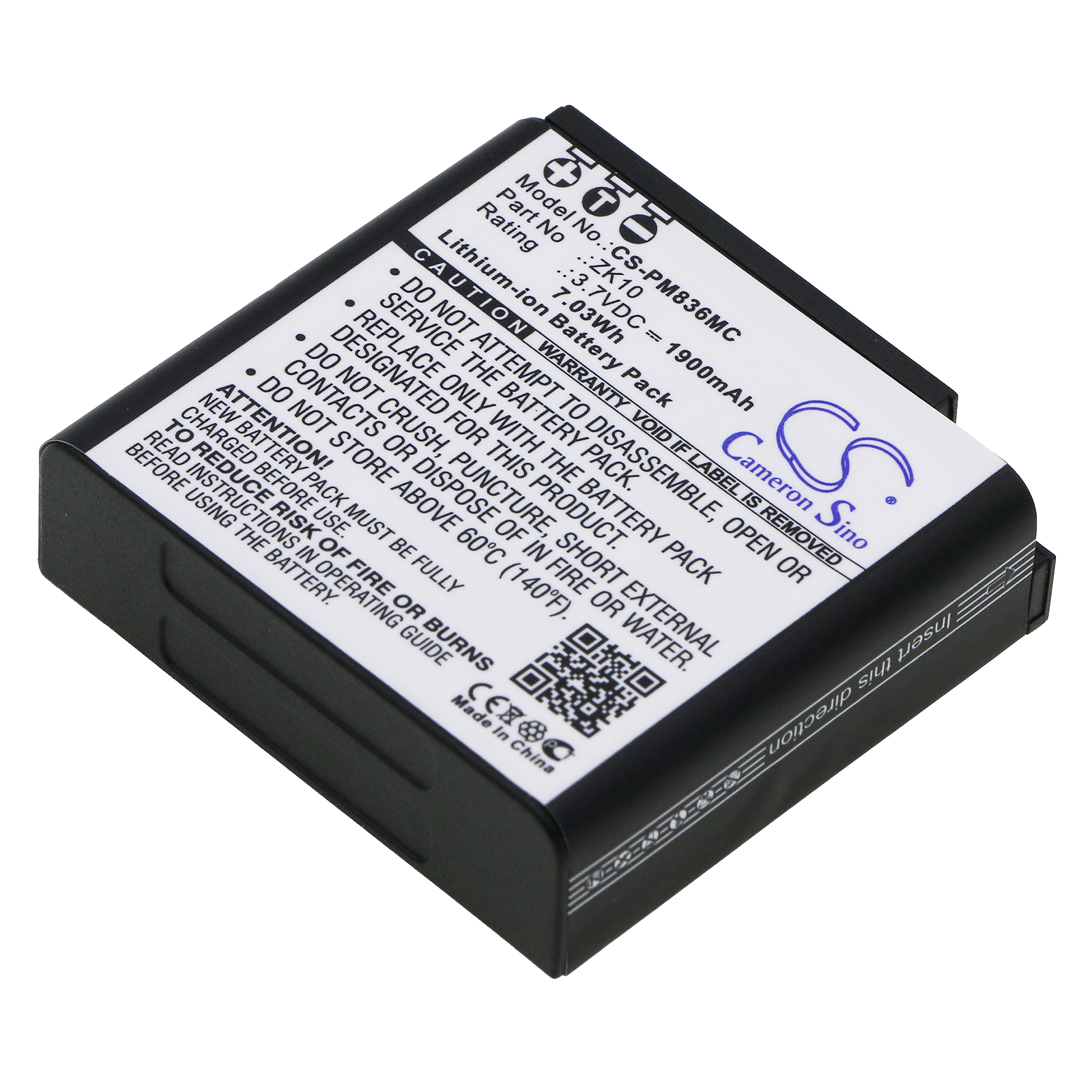 Polaroid iM1836 ZK10 Digital Camera Replacement Battery 1900mAh