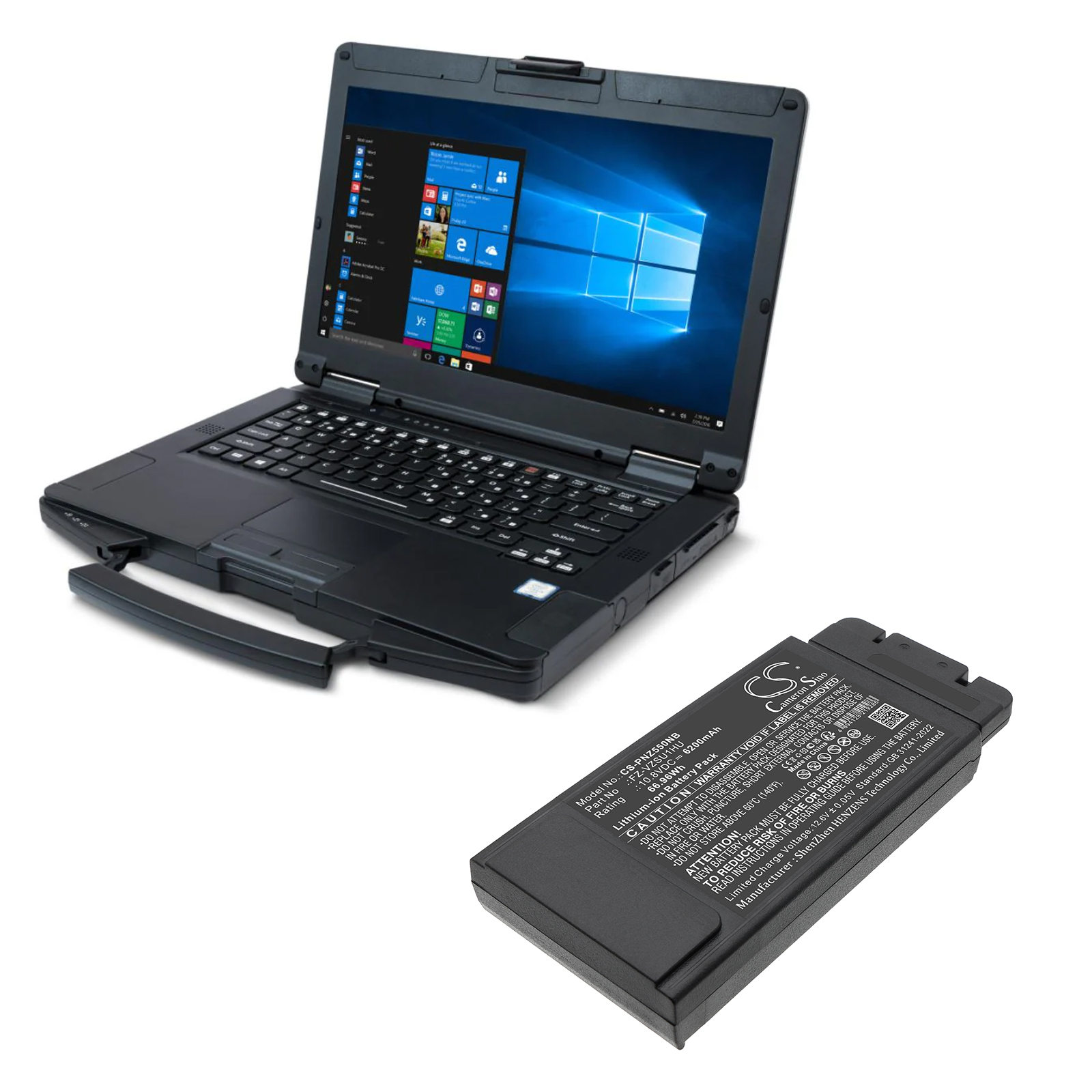 PANASONIC TOUGHBOOK FZ-55 FZ-VZSU1HU FZ-55A FZ-55B Replacement Battery