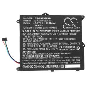 Panasonic Toughbook CF-XZ6 Replacement Battery 3500mAh
