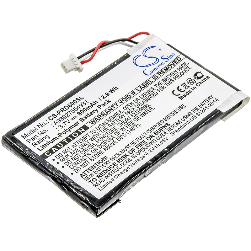 Sony PRS-600 A98927554931 Replacement Battery 3.7V 800mAh