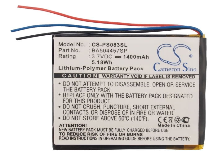 Philips GoGear Muse SA2MUS16S/02 Replacement Battery 1400mAh