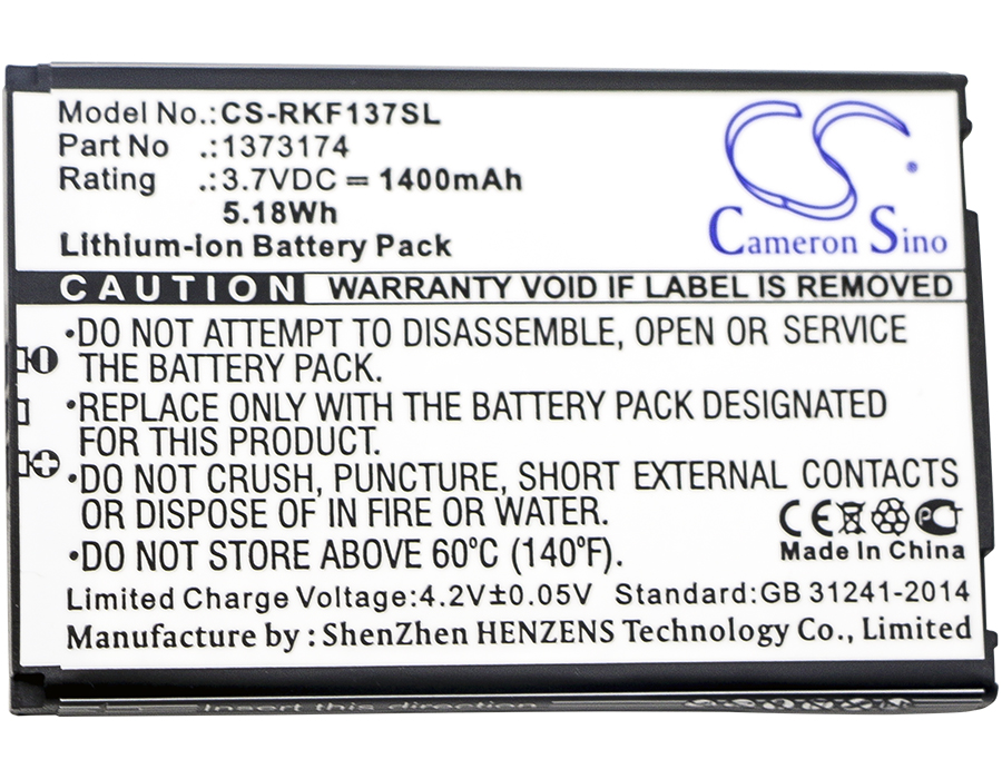 Renkforce 1373174 BP-5L Replacement Battery 1400mAh