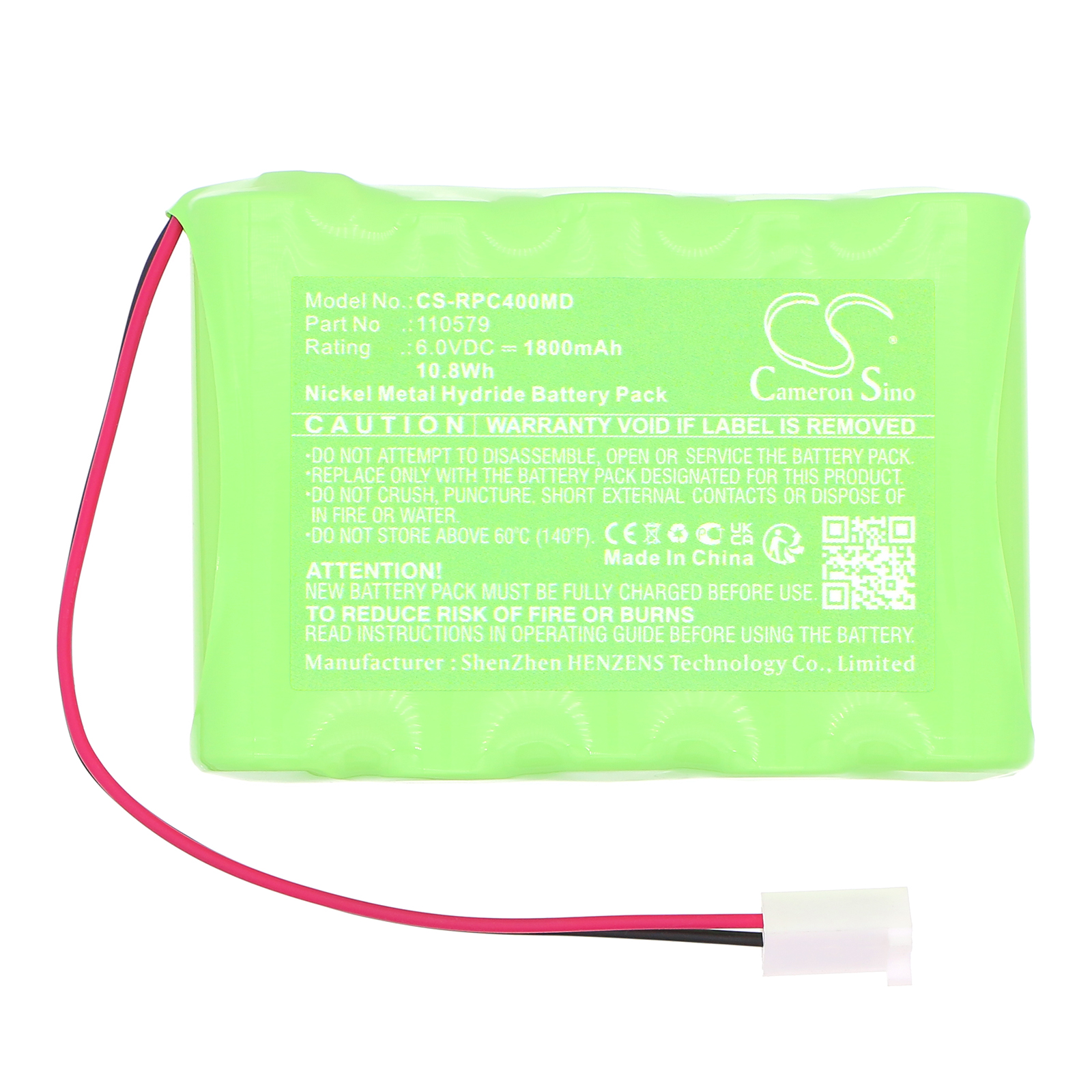 Respironics 110579 Medical Replacement Battery 1800mAh