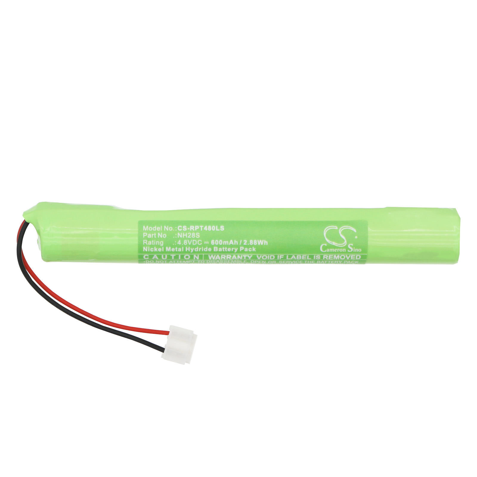 Replaces battery for RP-Technik NIMH4805S.ST, Ni-MH, 600mAh, 4.8V