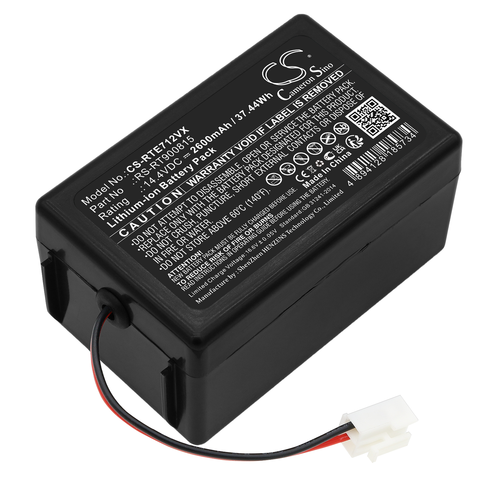 UR-8AH Rowenta Replacement Battery 2600mAh