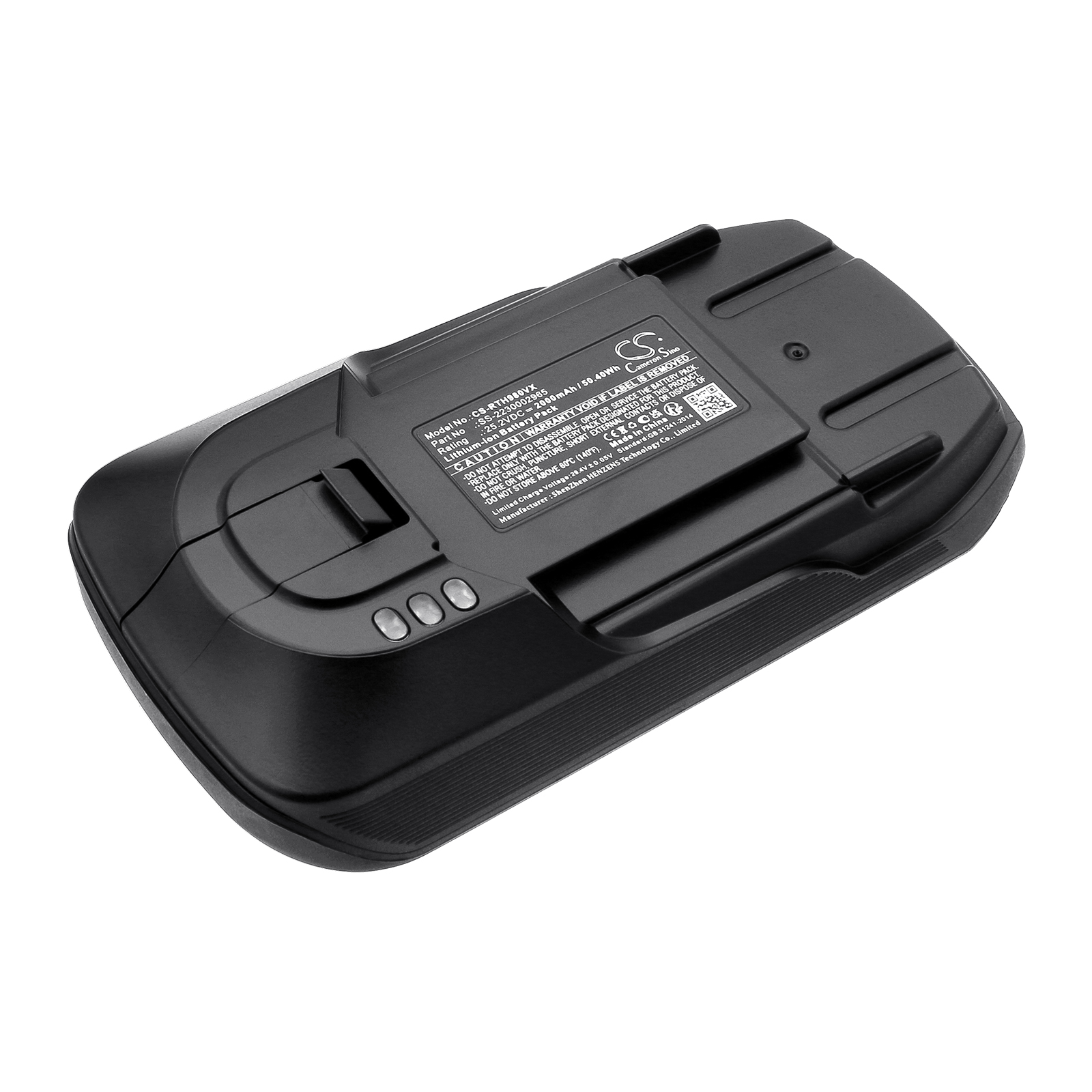 Replaces battery for Rowenta ZR009701 X-Force 11.60, RH98, TY98, EO98, Lithium-ion 2000mAh, 25.2V