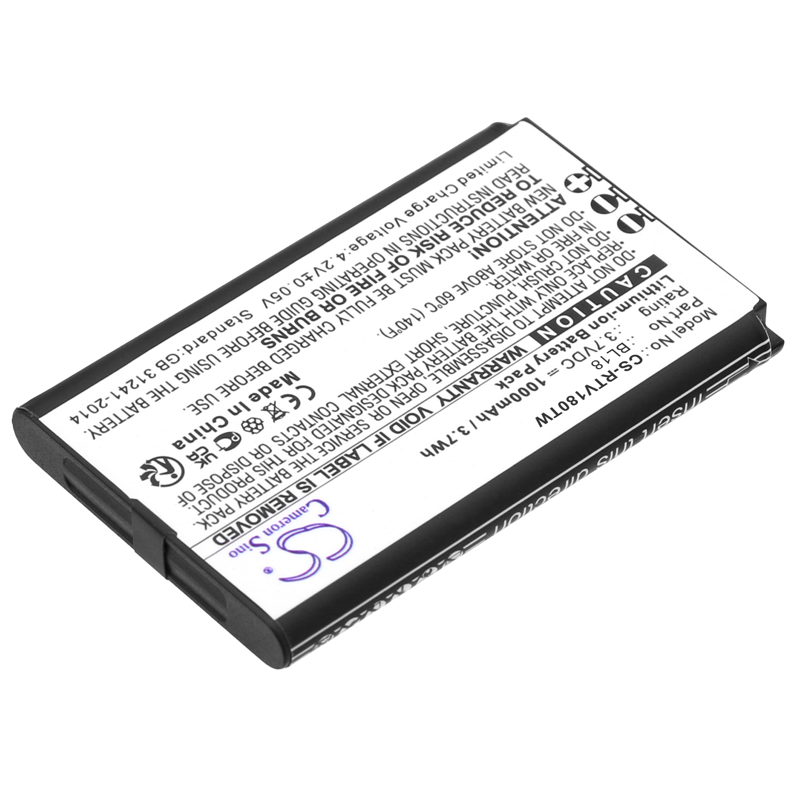 Retevis RT18 RT618 BL18 Two-Way Radio Replacement Battery 1000mAh